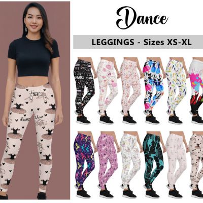 Dance Lover Leggings #1 - Ballet Tap Jazz Hip Hop Modern Dancer Fashion Leggings